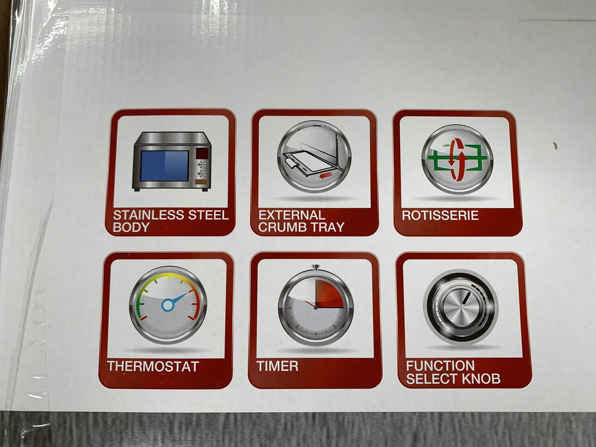 Morphy Richards 60 RCSS 60-Litre Oven Toaster Grill (Black/Silver) - KITCHEN MART