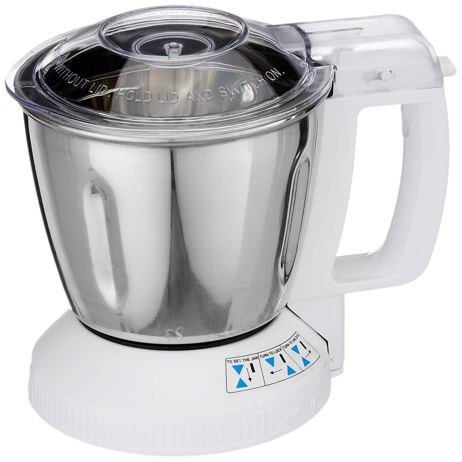 Panasonic MX-AC360S-H 550-Watt 3-Jar Super Mixer Grinder (Grey) ISI Certified - KITCHEN MART