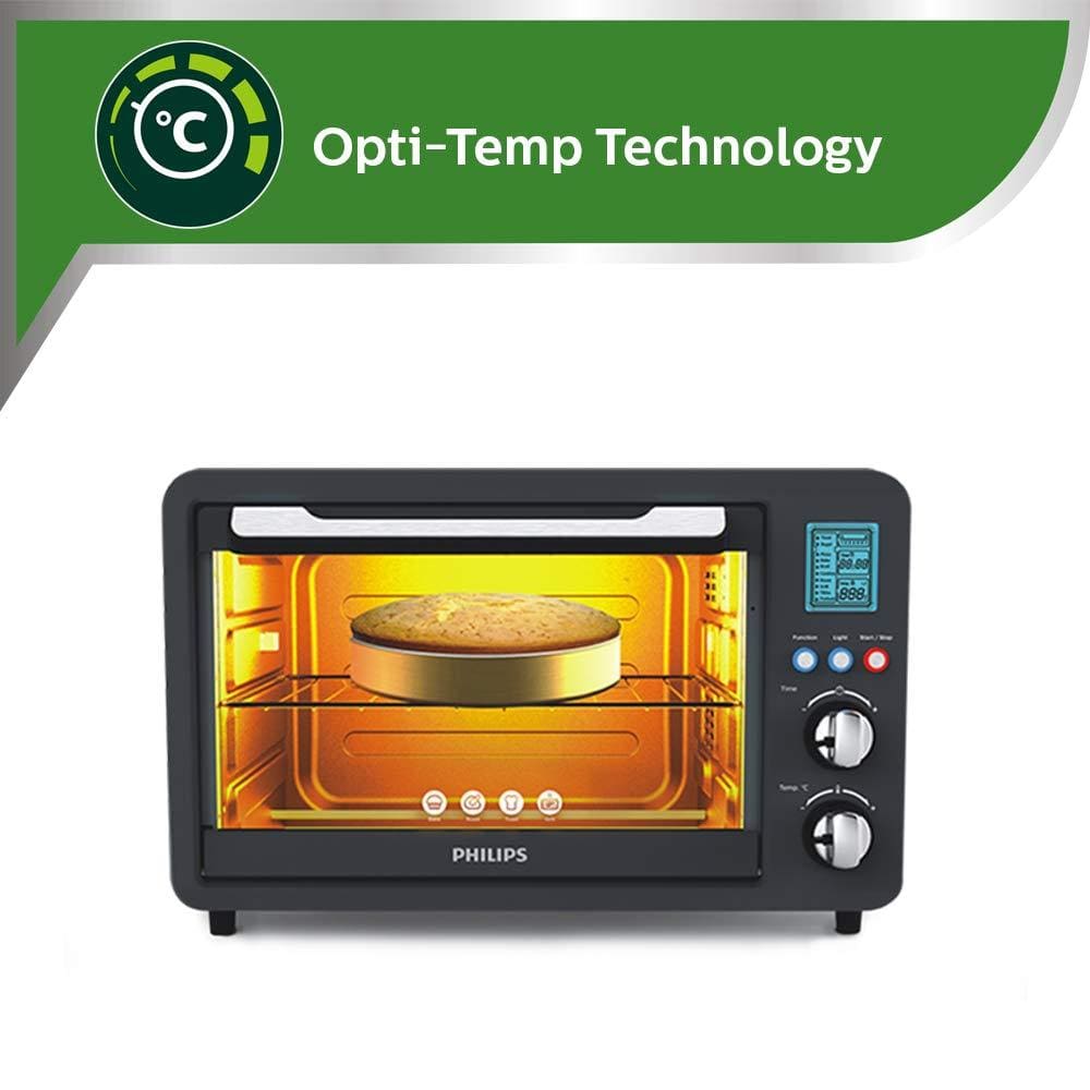 Philips HD6975/00 25-Litre Digital Oven Toaster Grill (Grey) - KITCHEN MART