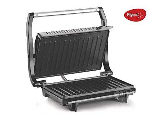 Pigeon 12377 700-Watt 4 Slice Sandwich Griller (Metallic) - KITCHEN MART
