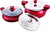Pigeon All in One Super Cooker Value Pack - Red (3 & 5Ltr) - KITCHEN MART