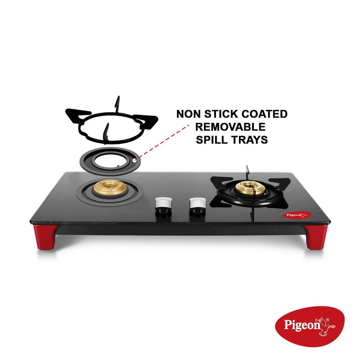 Pigeon by Stovekraft Infinity 2 Burner LPG Gas Stove - KITCHEN MART