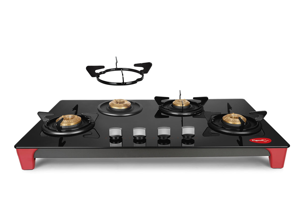 Pigeon By Stovekraft Infinity 4 Burner Lpg Stove - KITCHEN MART