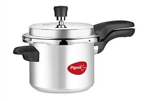 Pigeon Calida Induction Base Aluminium Pressure Cooker with Outer Lid, 3 Litres - KITCHEN MART