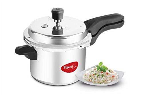 Pigeon Calida Induction Base Aluminium Pressure Cooker with Outer Lid, - Main Image
