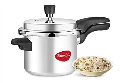 Pigeon Calida Induction Base Aluminium Pressure Cooker with Outer Lid, 3 Litres - KITCHEN MART