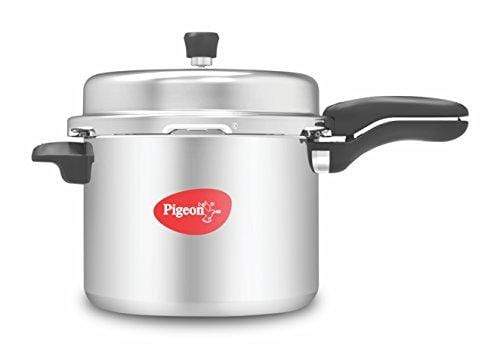 Pigeon Deluxe Aluminium Pressure Cooker, 10 Litres - KITCHEN MART
