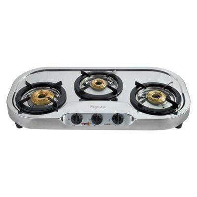 Pigeon Elegance Cook Top 3110 DT LPG Stove, 3 Burner - KITCHEN MART