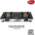 Pigeon By Stovekraft Favourite 2-Burner Glass Top Gas Stove, Black - KITCHEN MART