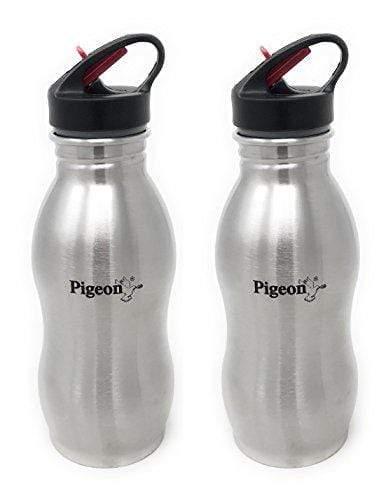 Pigeon Stainless Steel Swig Water Bottle 500ml (Set of 2) - KITCHEN MART