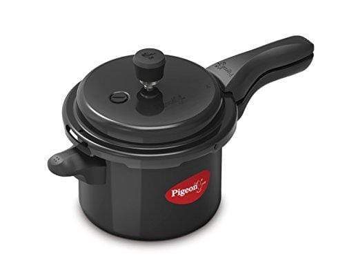 Pigeon Titanium 3 ltrs Pressure Cooker - BlacK - KITCHEN MART