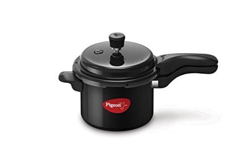 Pigeon Titanium 3 ltrs Pressure Cooker - BlacK - KITCHEN MART