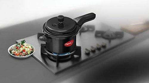 Pigeon Titanium 3 ltrs Pressure Cooker - BlacK - KITCHEN MART