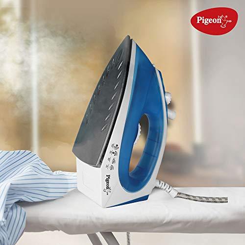 Pigeon Vigor Plus Steam Iron Press Box Electric Iron for Wrinkle Free Clothes (1600 Watt) - KITCHEN MART