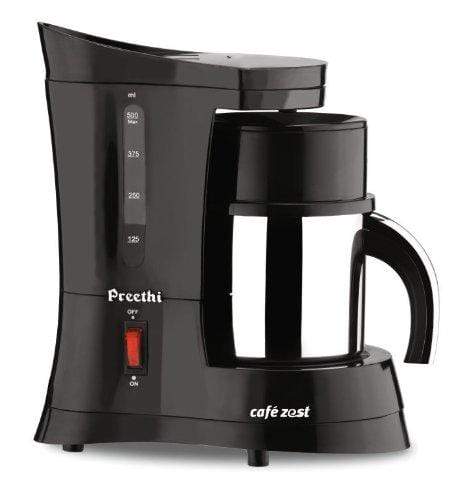 Preethi Cafe Zest CM210 Drip Coffee Maker (Black) - KITCHEN MART