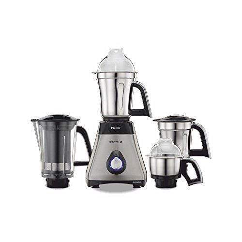 Preethi Steel Supreme MG-208 750-Watt Mixer Grinder (Silver/Black) - KITCHEN MART