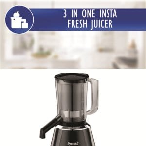 Preethi Nitro 3-Jar Mixer Grinder, 550-Watt