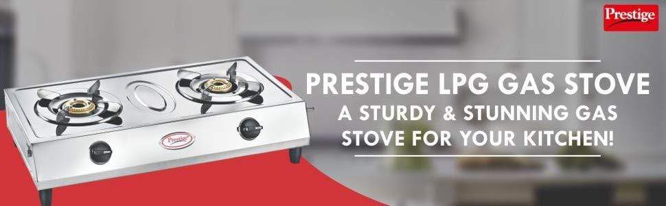 Prestige Agni Classic Stainless Steel 2 Burner Gas Stove - KITCHEN MART