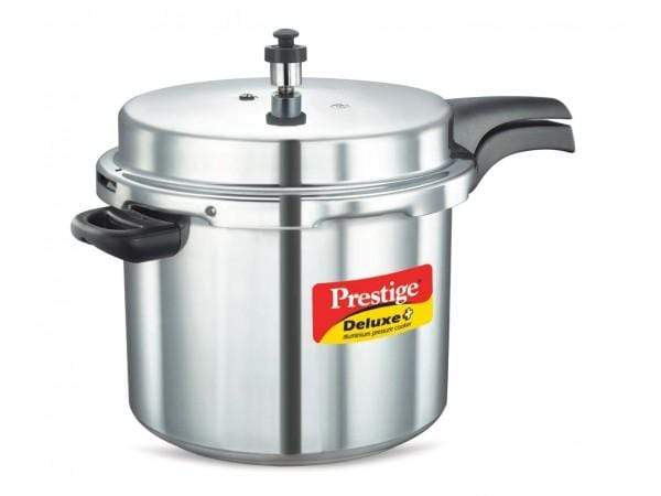 Prestige Deluxe Plus Induction Base Aluminium Pressure Cooker - KITCHEN MART