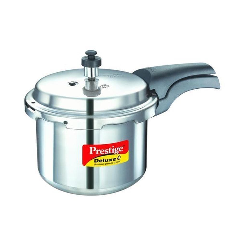 Prestige Deluxe Plus Induction Base Aluminium Pressure Cooker - KITCHEN MART