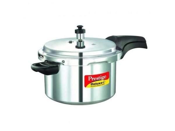 Prestige Deluxe Plus Induction Base Aluminium Pressure Cooker - KITCHEN MART