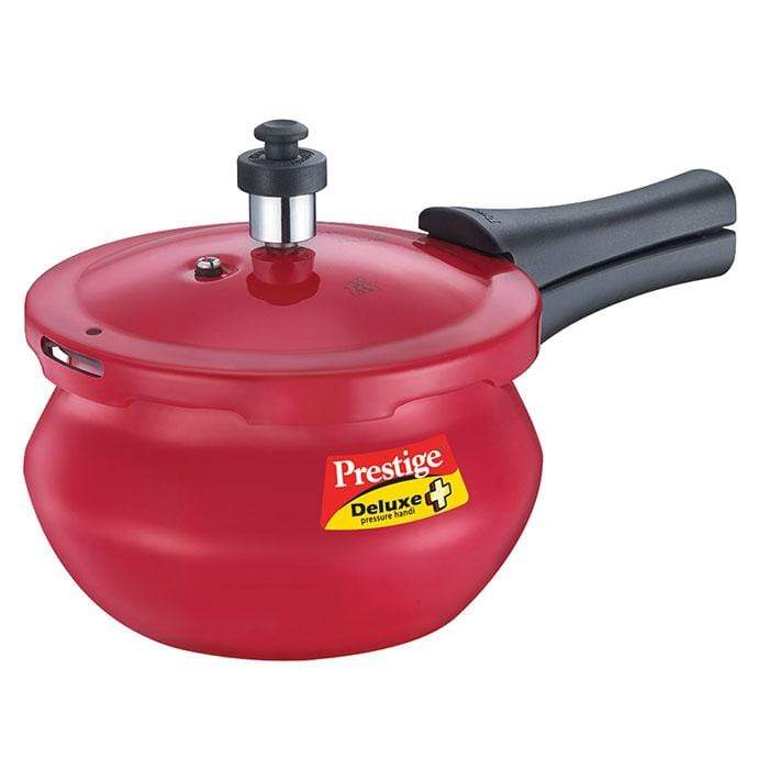 Prestige Deluxe Plus Induction Base Aluminium Pressure Cooker Handi - KITCHEN MART