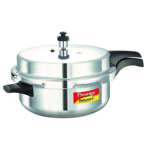 Prestige Deluxe Plus Induction Base Aluminium Pressure Cooker - KITCHEN MART