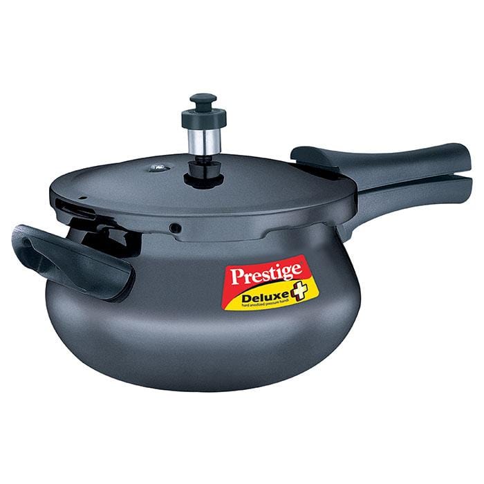 Prestige Deluxe Plus Induction Base Hard Anodized Pressure Handi - KITCHEN MART