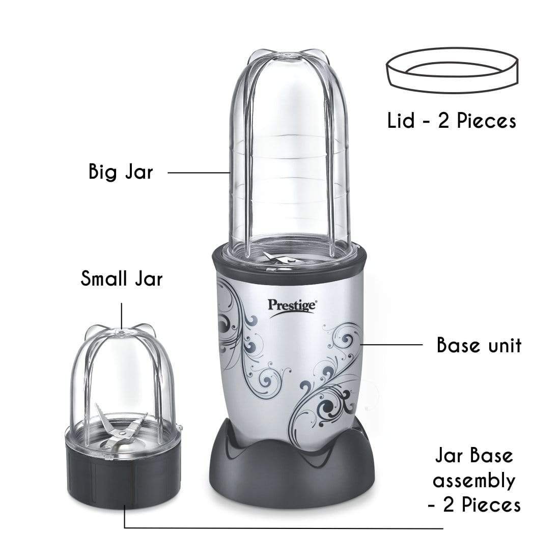 Prestige EXPRESS MIXER GRINDER PEX 1.0, 350 Watts - KITCHEN MART