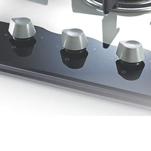 Prestige HobTOP Schott Glass Top 3 Burner Auto Ignition Gas Stove (Black and White) - KITCHEN MART