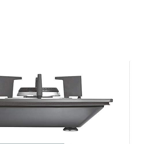 Prestige HobTOP Schott Glass Top 3 Burner Auto Ignition Gas Stove (Black and White) - KITCHEN MART