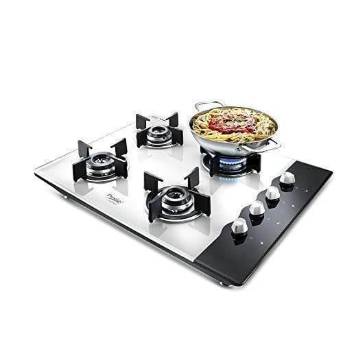 Prestige HobTOP Schott Glass Top 4 Burner Auto Ignition Gas Stove - KITCHEN MART