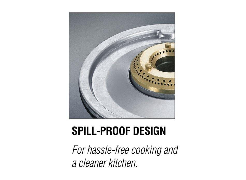 Prestige Marvel Plus Glass 4 Burner Gas Stove (Black) (ISI Certified) - KITCHEN MART