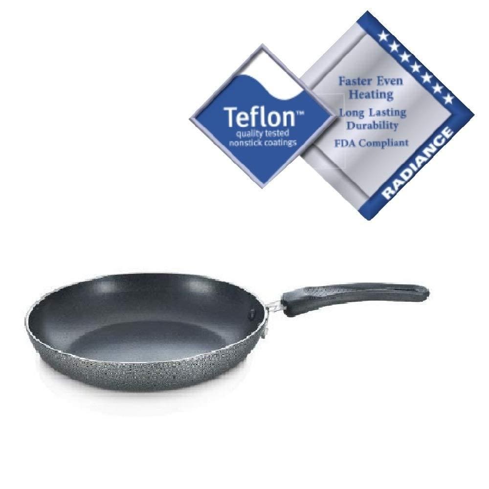 Prestige Omega Select Plus Aluminium Non-Stick Fry Pan, Black -(non induction) - KITCHEN MART