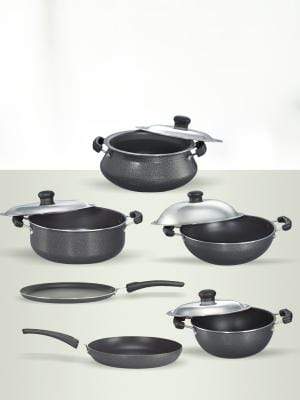 Prestige Omega Select Plus Non-Stick KIB Set, 6-Pieces, Gas-stove compatible only - KITCHEN MART