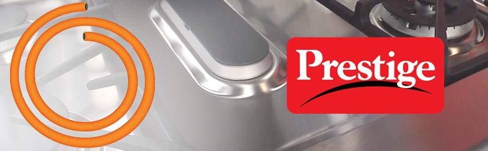 Prestige Orange LPG Hose Pipe 1.5 meters (ISI Certified) - KITCHEN MART