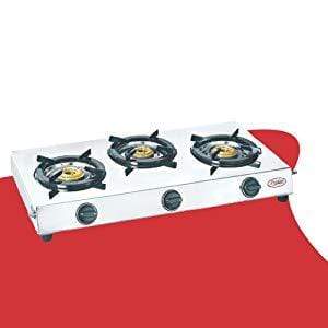 Prestige Perfect Stainless Steel 3 Burner Gas Stove - KITCHEN MART