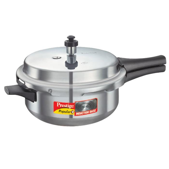 Prestige Popular Plus Induction Base Aluminium Pressure Cooker - KITCHEN MART