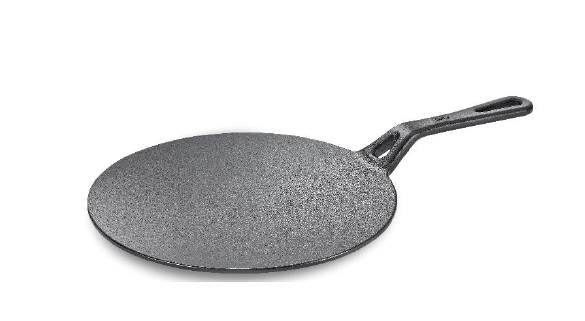 Prestige Pre-Seasoned Cast Iron Concave Tawa, 25cm