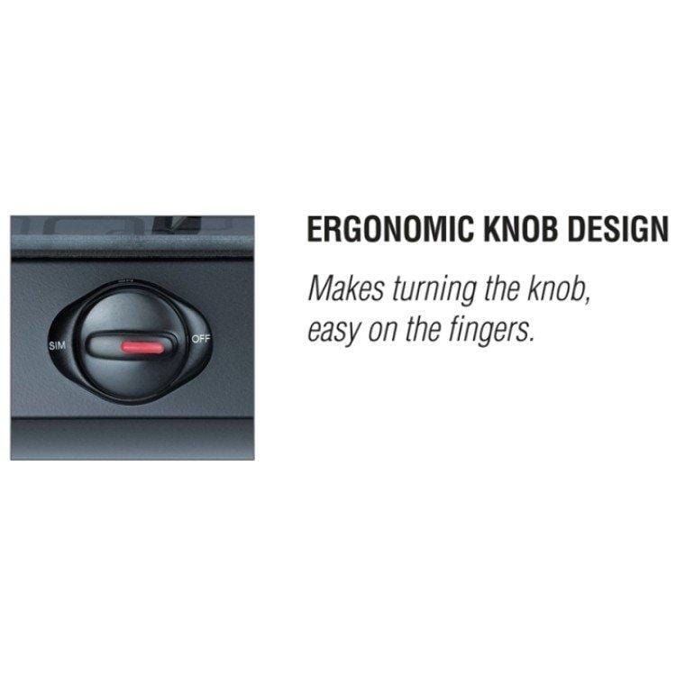 Prestige Premia Schott Designer Series GlassTop, 3 Burner Gas Stove, Black (GTS 03D) - KITCHEN MART