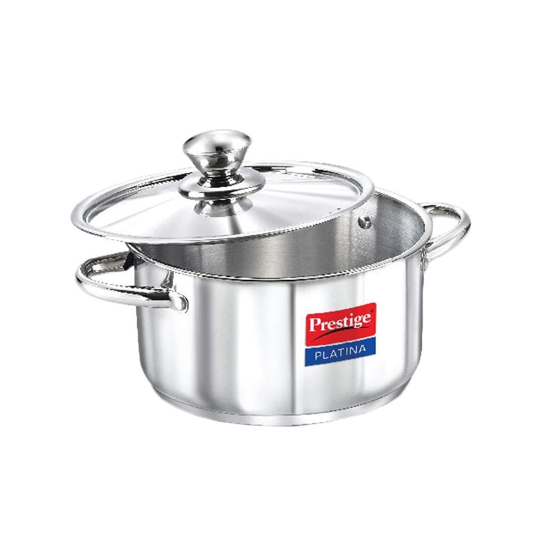 Prestige Prestige Platina Stainless Steel Casserole With Lid - KITCHEN MART