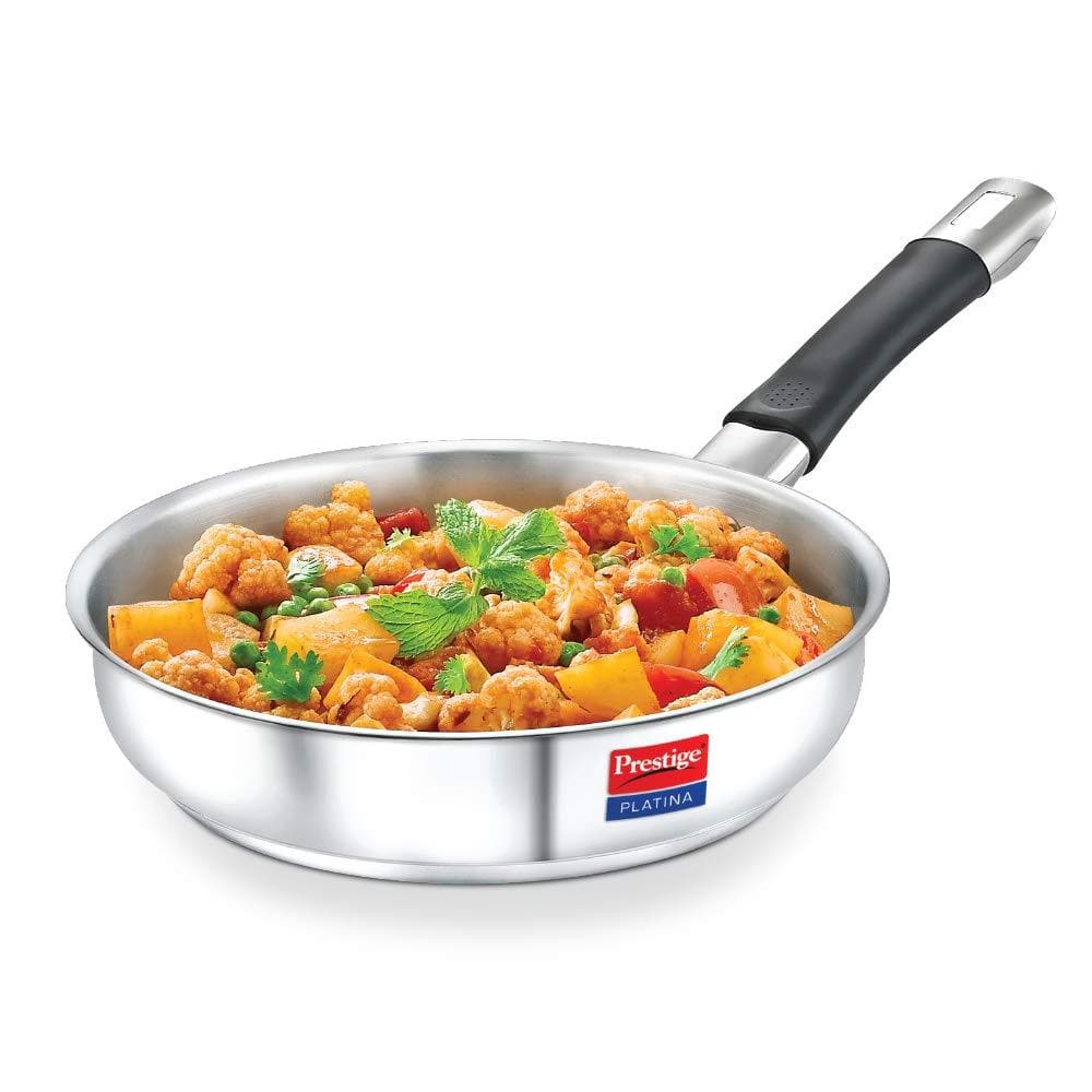 Prestige Prestige Platina Stainless Steel Fry Pan - KITCHEN MART