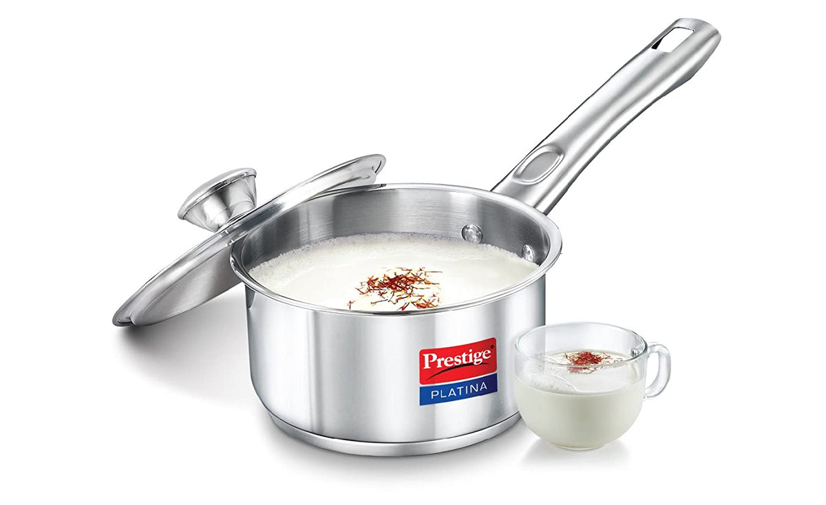 Prestige Prestige Platina Stainless Steel Saucepan With Lid - KITCHEN MART
