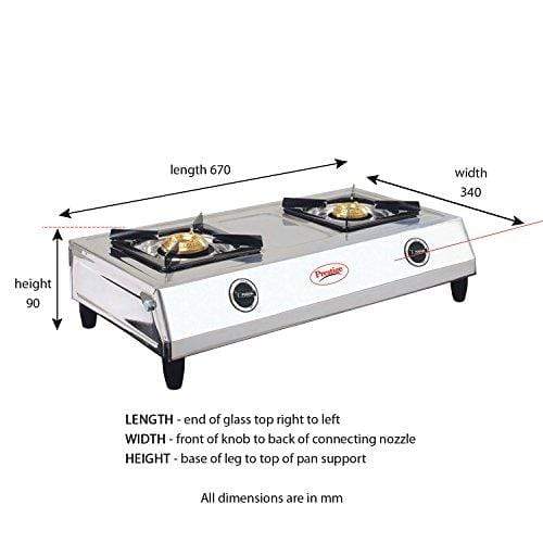Prestige Shakti Gas Stove, 2 Burners - KITCHEN MART