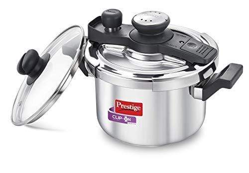 Prestige Svachh Clip-on Mini Stainless steel 3 Litre Pressure Cooker - KITCHEN MART