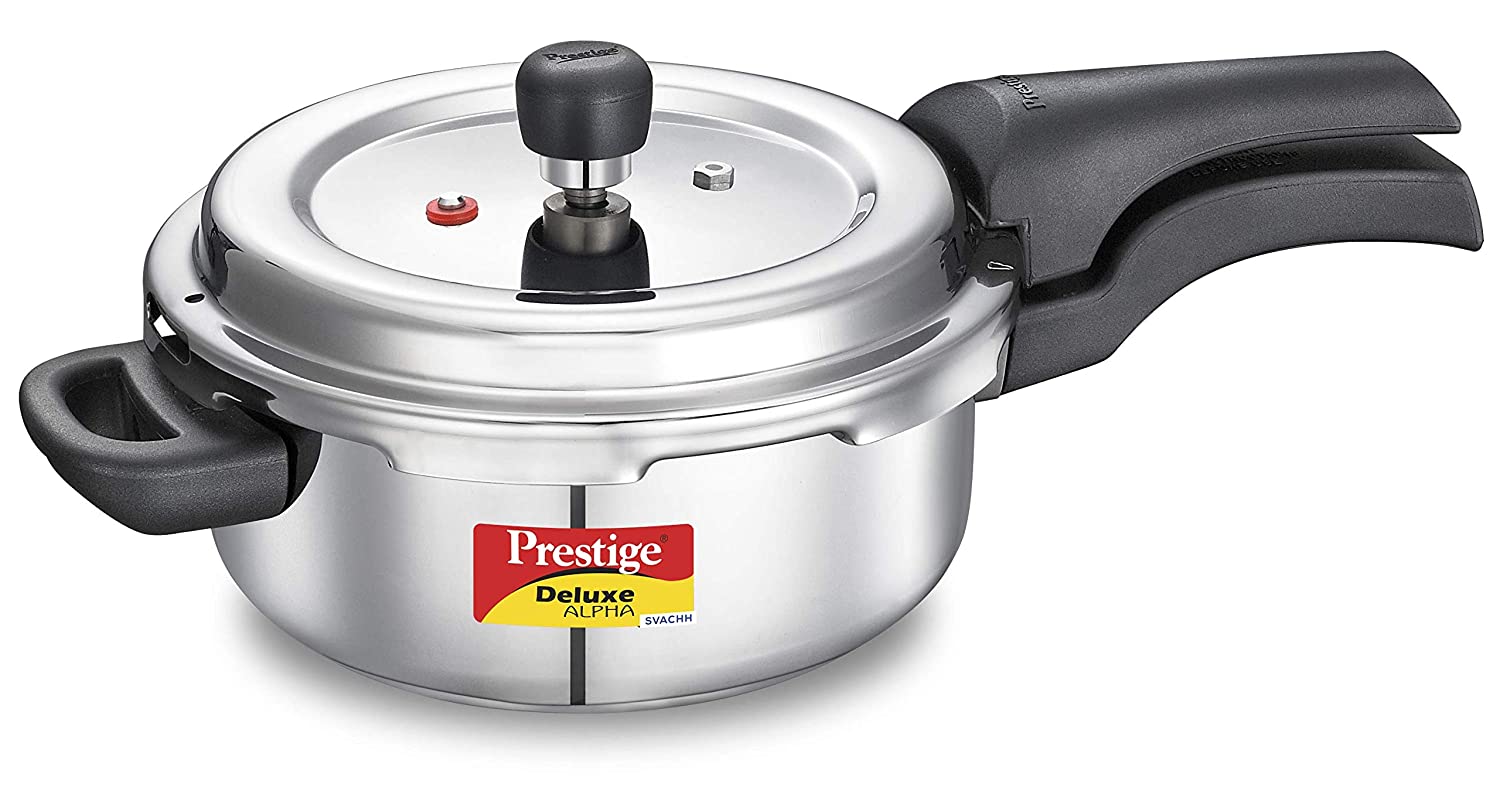 Prestige Svachh Deluxe Alpha Stainless Steel Pressure Cookers - KITCHEN MART