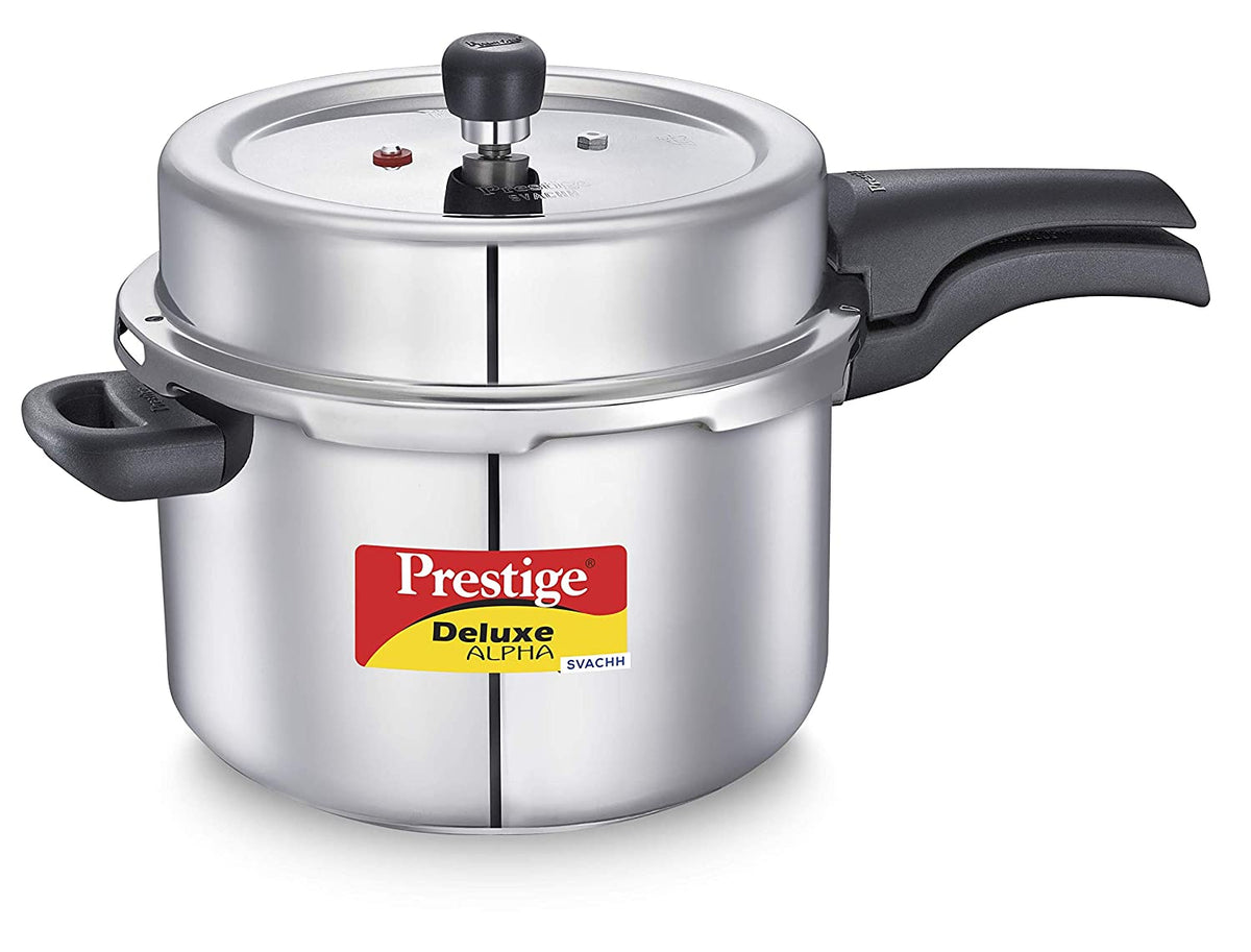 Prestige Svachh Deluxe Alpha Stainless Steel Pressure Cookers - KITCHEN MART