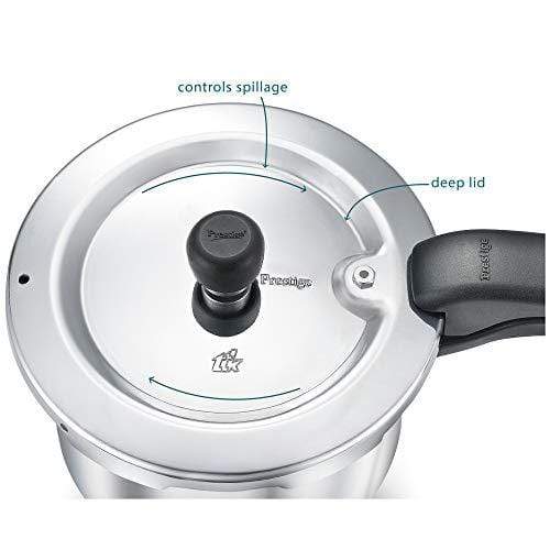 Prestige Svachh Induction Base Aluminium Pressure Cooker 5 Litre - KITCHEN MART