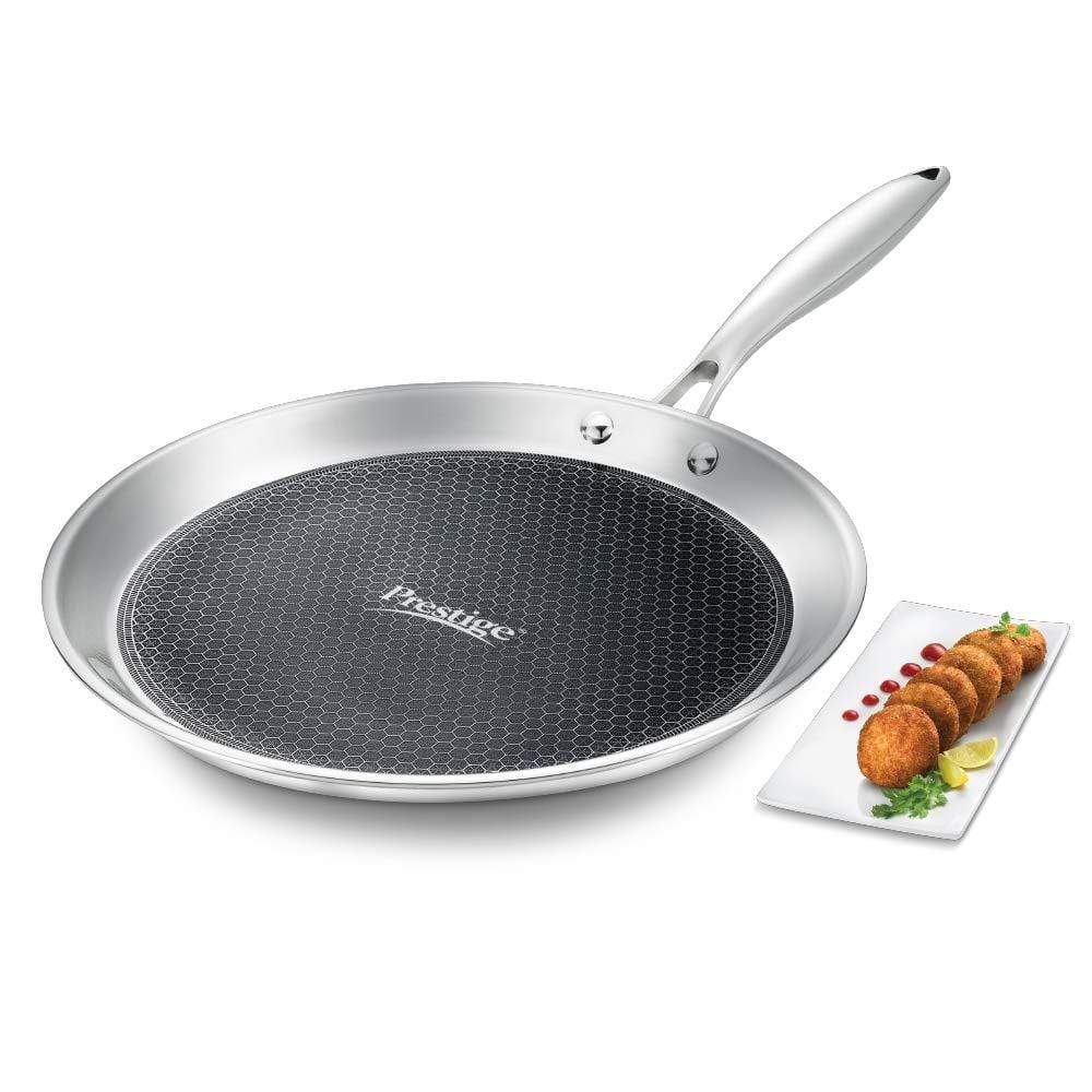Prestige Tri-Ply Honey Comb Stainless Steel Tawa - KITCHEN MART