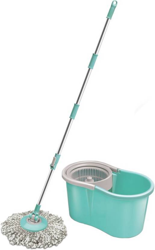 Spotzero By Milton Compact Spin Mop, Aqua Green - KITCHEN MART